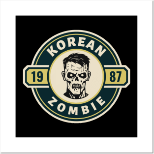 Korean Zombie Logo Retro Posters and Art